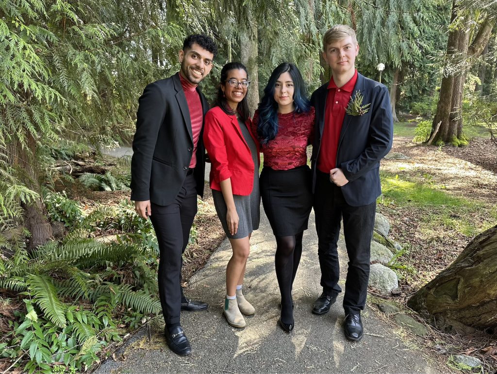Squamish Nation research team celebrating a successful community-led research collaboration.